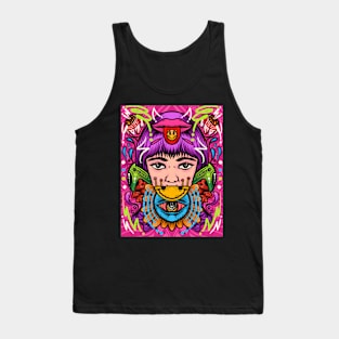 Woman psychedelic Tank Top